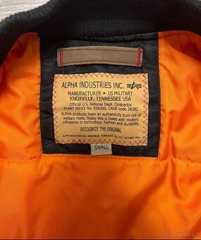 Alpha Industries Bomber Bunda S velikost ( Jako nove ) - 3