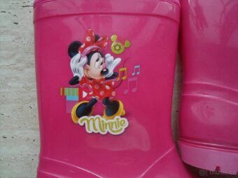 Růžové gumáky holínky Minnie - 32 - 3