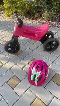 Funny wheels růžová + přílba - 3