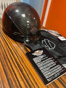 Harley Davidson-originál nová Carbon kevlar helma - 3