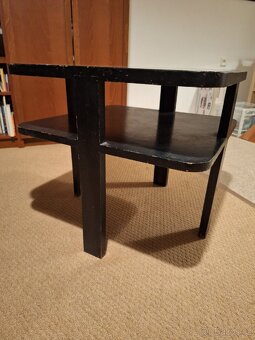 Konferenční stolek art deco černý - 3