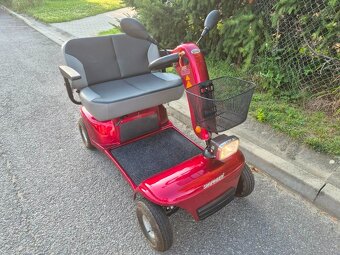 Čtyřkolový elektrický skútr pro seniory dvoumístný - 3