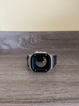 Ochranný nový rámeček a kožený pásek na hodinky Apple - 3