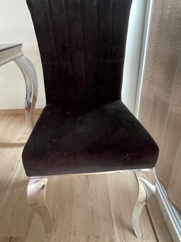 Luxusní jídelní stůl se 6 židlemi - 3