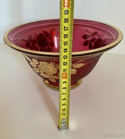 Starožitná mísa se zlatými růžemi - 3