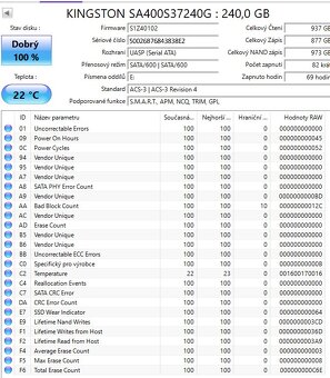 Kingston SSD 240GB A400 SATA3 2.5 - 3
