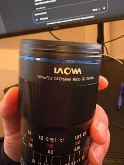 Laowa 100mm f/2.8 2x Ultra Macro APO- Výborný stav - 3