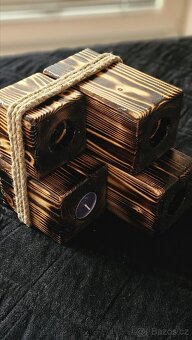 Svícen z přírodního dřeva - 3