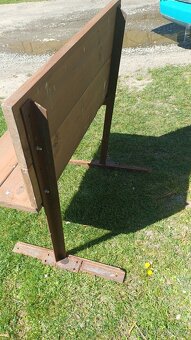 Lavice drevo+ kov - 3