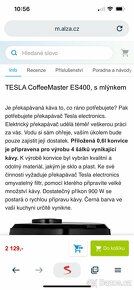 Kávovar s mlýnkem Tesla - 3