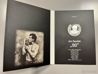 Stříbrný groš Jan Saudek 90 let proof - 3