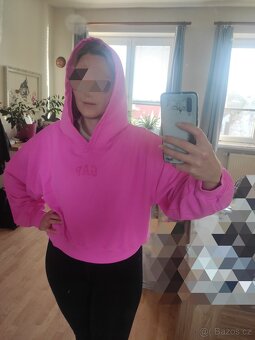 Oversize crop mikina s logem - 3