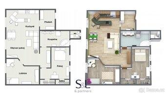 Prostorný byt 3+kk, 102 m2 - Ústí nad Labem - Klíš, zahrada - 3