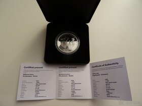 Stříbrná mince Psí plemena - Knírač proof - 3