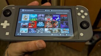 Sada Nintendo Switch Lite šedá + 128 GB + pouzdro + cartridg - 3