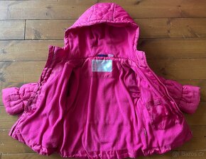 Dětská dívčí zateplená bunda, vel.86 - 3
