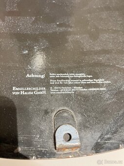 Original smaltovaná cedule "HERRNBRÄU" Halem GmbH - 3