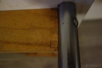 RETRO VINTAGE STŮL ČSSR  70 léta UMAKART CHROM BUK - 3