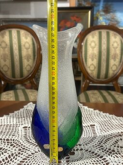 Váza hutní sklo František Špinar 1976 Škrdlovice - 3