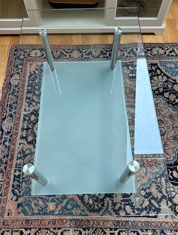 Skleněný konferenční stolek 100x60 - 3