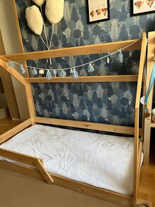 Dětská domečková postel 80x160cm - s roštem i matrací - 3