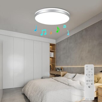 Horevo LED RGB stropní svítidlo 30 cm s Bluetooth reprodukto - 3
