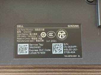 Displej + tělo pro Dell S2421NX – funkční panel + ND - 3