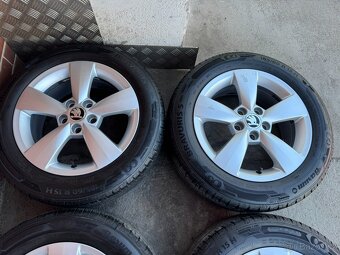 Alu 15" 5x100 škoda CARME letní 85% Rapid,F3, TOP - 3