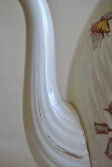 Starožitná keramická čajová konev+hrníček - 3