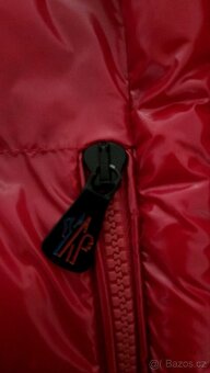 Moncler zimní lesklá červené bunda vel.3 - 3