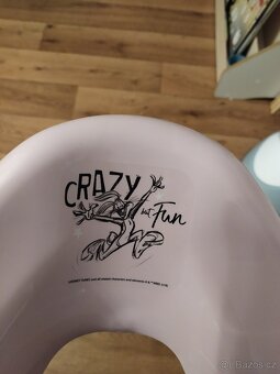 Dětské WC prkénko/redukce, růžové, Bugs Bunny - 3