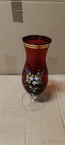 krásná skleněná váza ze sklárny z Kamenice nad Lipou - 3