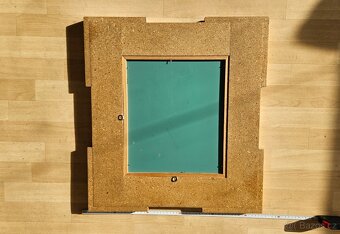 Zrcadlo s dřevěným rámem cca 57x52 cm - 3