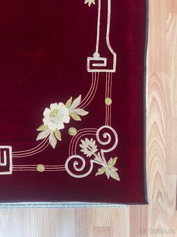 Sametový přehoz/deka s ornamentálním vzorem - 3