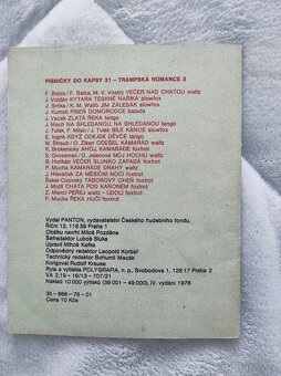 Trampská romance písničky, noty 1976 RETRO - 3