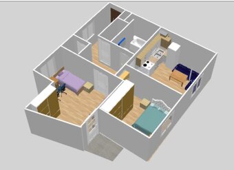Prodej moderního bytu 3+KK s balkónem u rybníka Hamr – Praha - 3