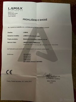 Elektrická koloběžka Lamax - 3