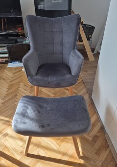 Křeslo s podnožkou - 3
