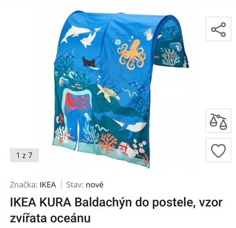 Baldachyn na postel Ikea Kura- morsky svet - 3