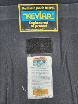 policejní vesta neprůstřelná balistická urna taktická kevlar - 3