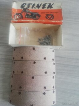 Velká JAWA-ČZ 250/350 původní brzdové obložení OSINEK, sada, - 3