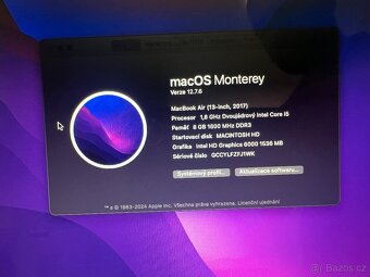 MacBook Air a1466 i5/8GB/128GB baterie zánovní - 3