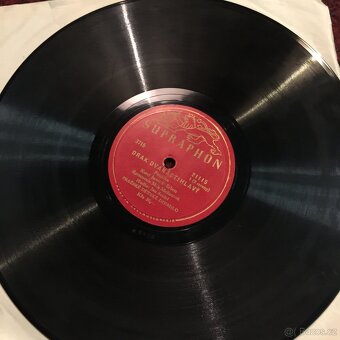 Šelakové gramofonové desky pohádky Popelka Perníková - 3