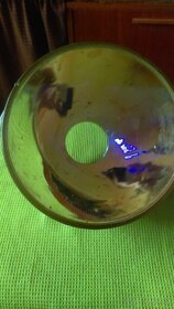MEOPTA retro sklo stínítko, svítidlo, lustr, muzeum - 3