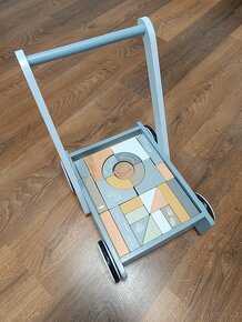 Dřevěný vozíček s kostkami - Elis design - 3
