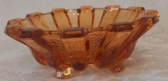 Ambrové sklo, misky na ovoce , art deco, R. Schrotter 1930 - 3