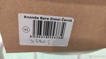 Barefoot Ahinsa Ananda Bare zimní černá 45 - 3