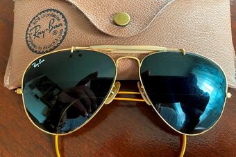 luxusný kožený opasok ..okuliare Ray Aviator USA - 3