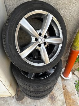Sada alu kol 5x100 r17 s pneu 225/45/17 letní - 3