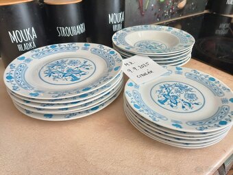 Jídelní sada 18ks talířů "cibulák" - 3